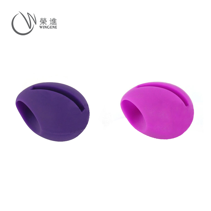 手机硅胶扩音器|鸡蛋外形手机座架|便携式扬声器喇叭-深圳荣进硅胶扩音器批发厂