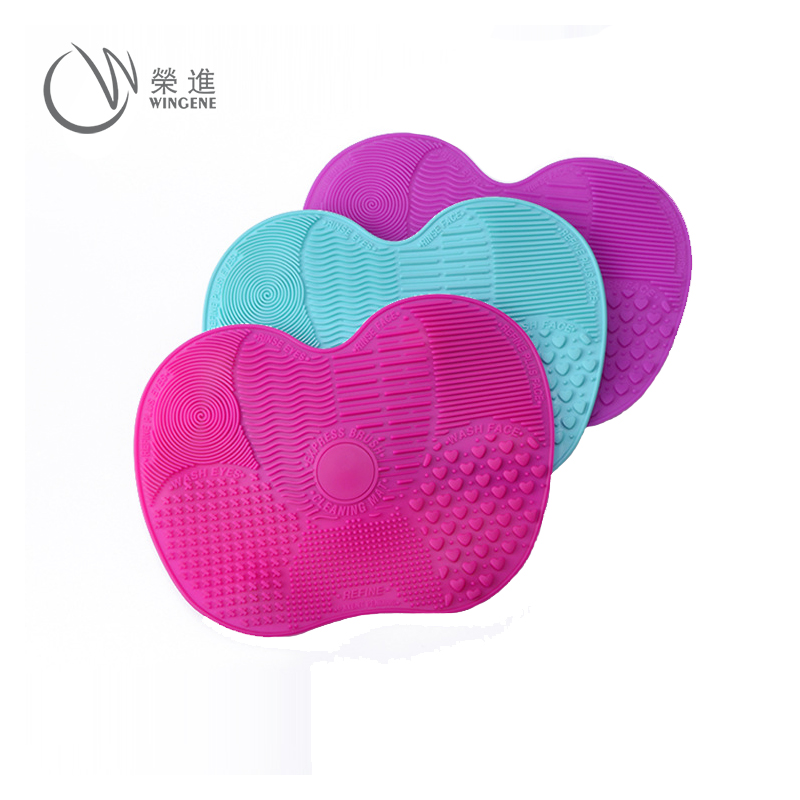 硅胶洗刷垫|洗刷硅胶垫|带吸盘美妆垫|清洁硅胶垫-深圳荣进硅胶洗刷垫批发厂家