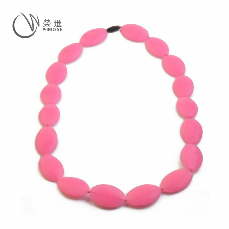 硅胶项链|婴儿硅胶安抚磨牙珠|宝宝咬牙咀嚼硅胶珠-婴儿硅胶牙