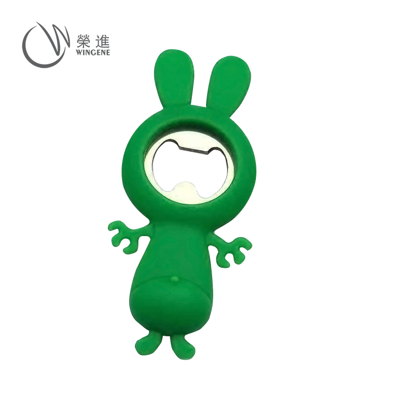 硅胶开瓶器（内含五金件）|硅胶卡通开瓶器-硅胶包铁定制加工厂