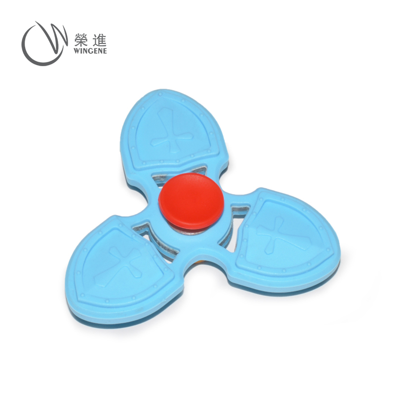 十字军硅胶指尖陀螺|硅胶三角叶旋转手指陀螺-硅胶指尖陀螺定制