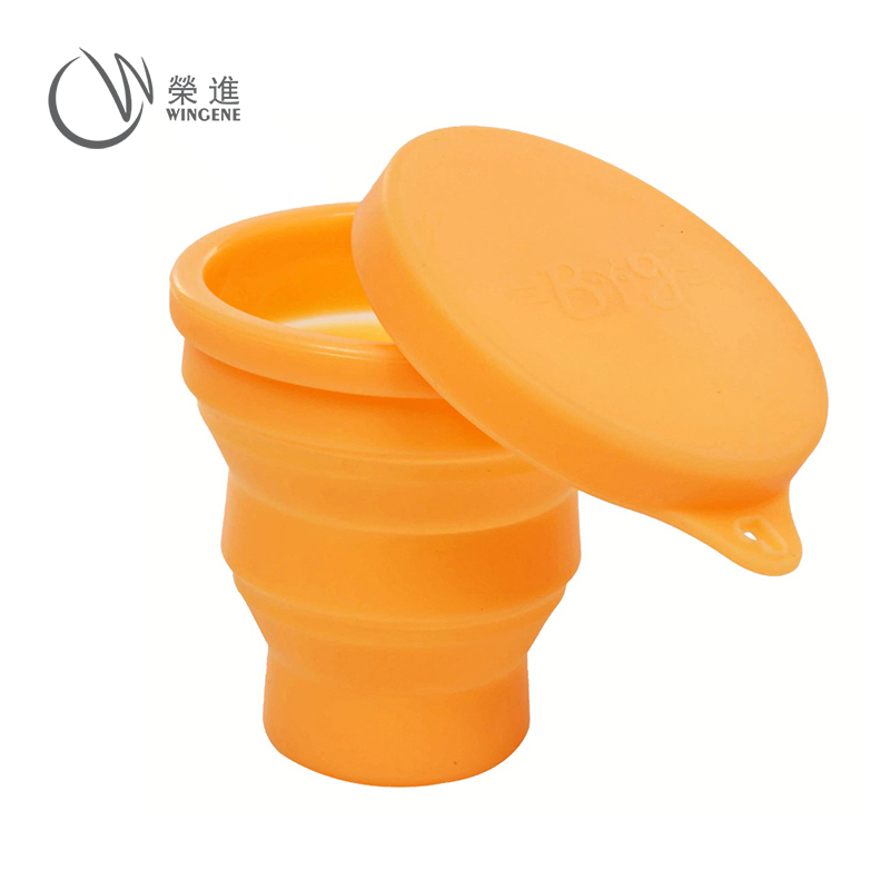 伸缩硅胶折叠杯|耐高温便携式可折叠水瓶|户外旅行硅胶折叠杯-硅胶折叠杯定制批发厂家