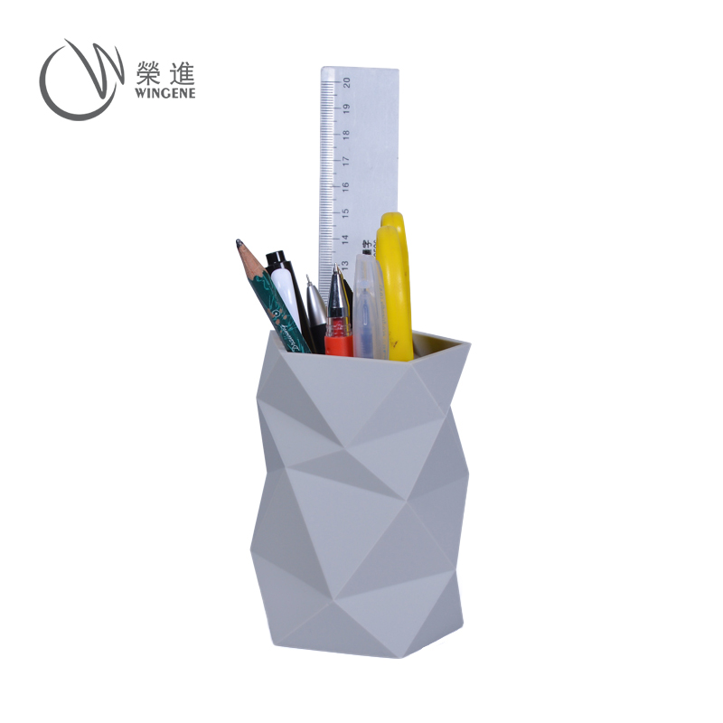 硅胶笔筒|创意硅胶笔筒|办公棱形多功能笔筒-深圳硅胶笔筒定制批发厂家
