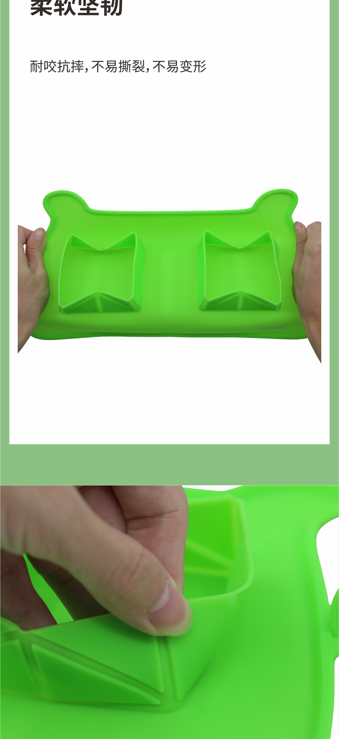 新款创意宠物双食碗|猫狗粮硅胶折叠碗-深圳荣进宠物厨具批发定制厂(图3)