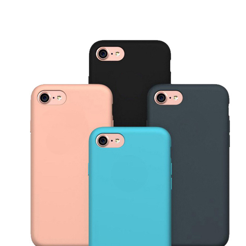 可定制logo图案-iPhone7苹果液态硅胶壳定制加工厂