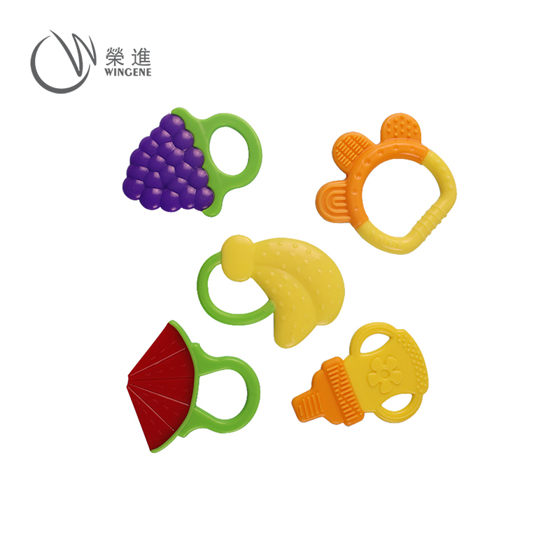 宝宝玩具牙胶_宝宝硅胶磨牙玩具_荣进食品级硅胶婴儿玩具咬牙胶厂家批发