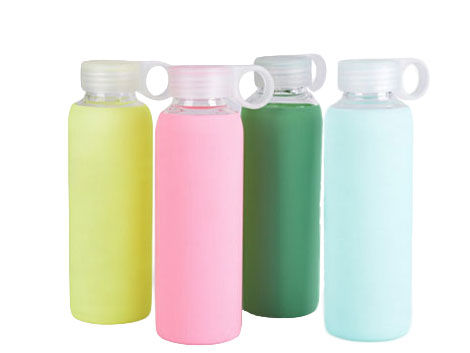 硅胶杯套+玻璃杯