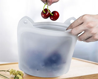 大容量硅胶保鲜袋