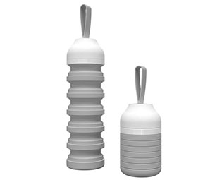 新款硅胶折叠伸缩水瓶