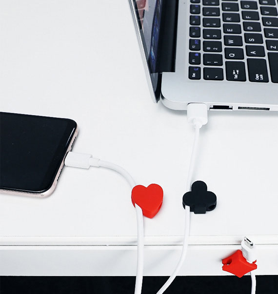 创意扑克型固线器